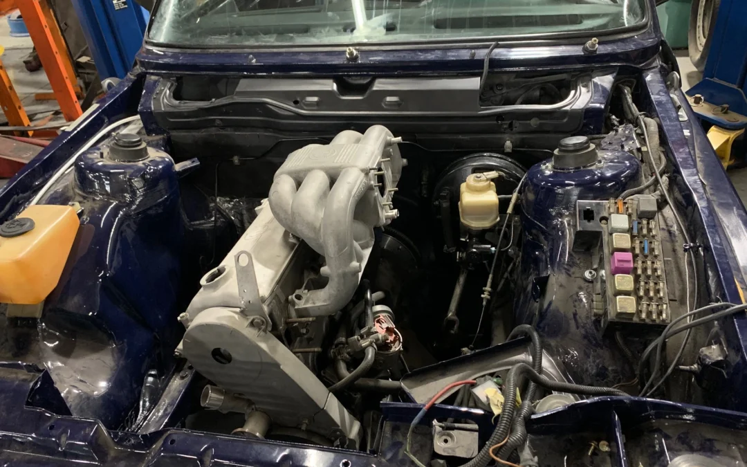 Some more progress and, SPOILER ALERT, the motor is in!